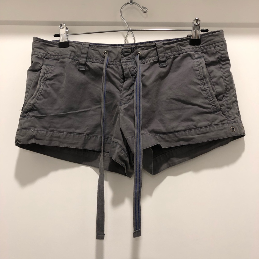 Gray Cargo Shorts with Relaxed Fit